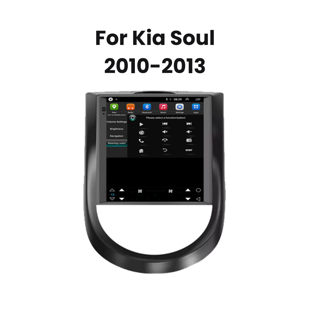 9.7 Inch Tesla Style Kia Soul Android 12 Car Stereo Head Unit with CarPlay & Android Auto
