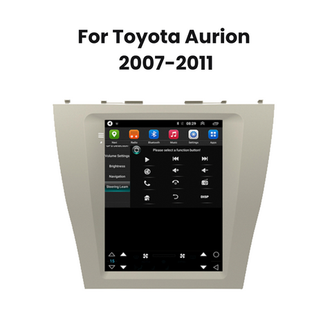 Image of 9.7 Inch Tesla Style Toyota Aurion Android 12 Car Stereo Head Unit with CarPlay & Android Auto