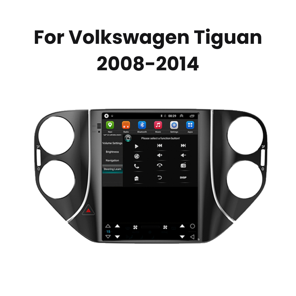 9.7 Inch Tesla Style Volkswagen Tiguan Android 12 Car Stereo Head Unit with CarPlay & Android Auto
