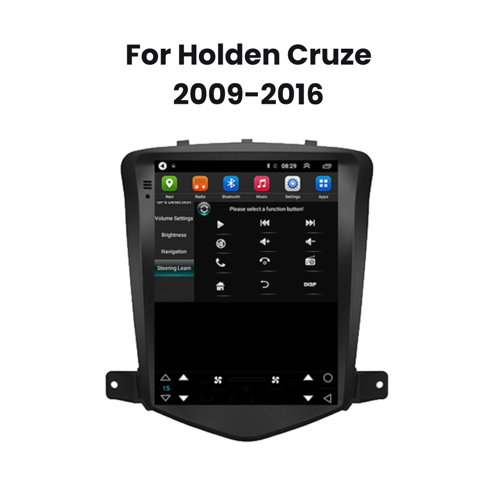 9.7 Inch Tesla Style Holden Cruze Android 12 Car Stereo Head Unit with CarPlay & Android Auto