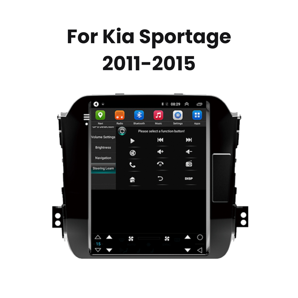 9.7 Inch Tesla Style Kia Sportage Android 12 Car Stereo Head Unit with CarPlay & Android Auto