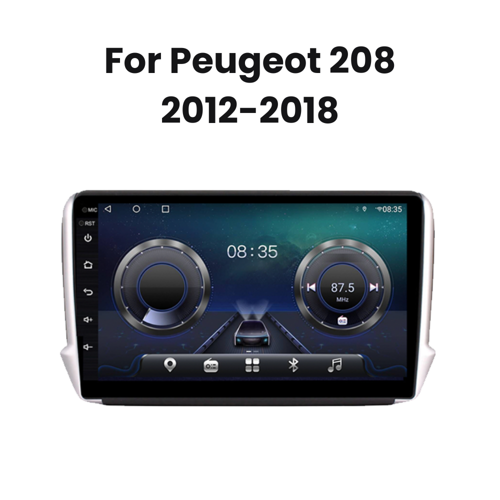 Peugeot 208 Android 13 Car Stereo Head Unit with CarPlay & Android Auto