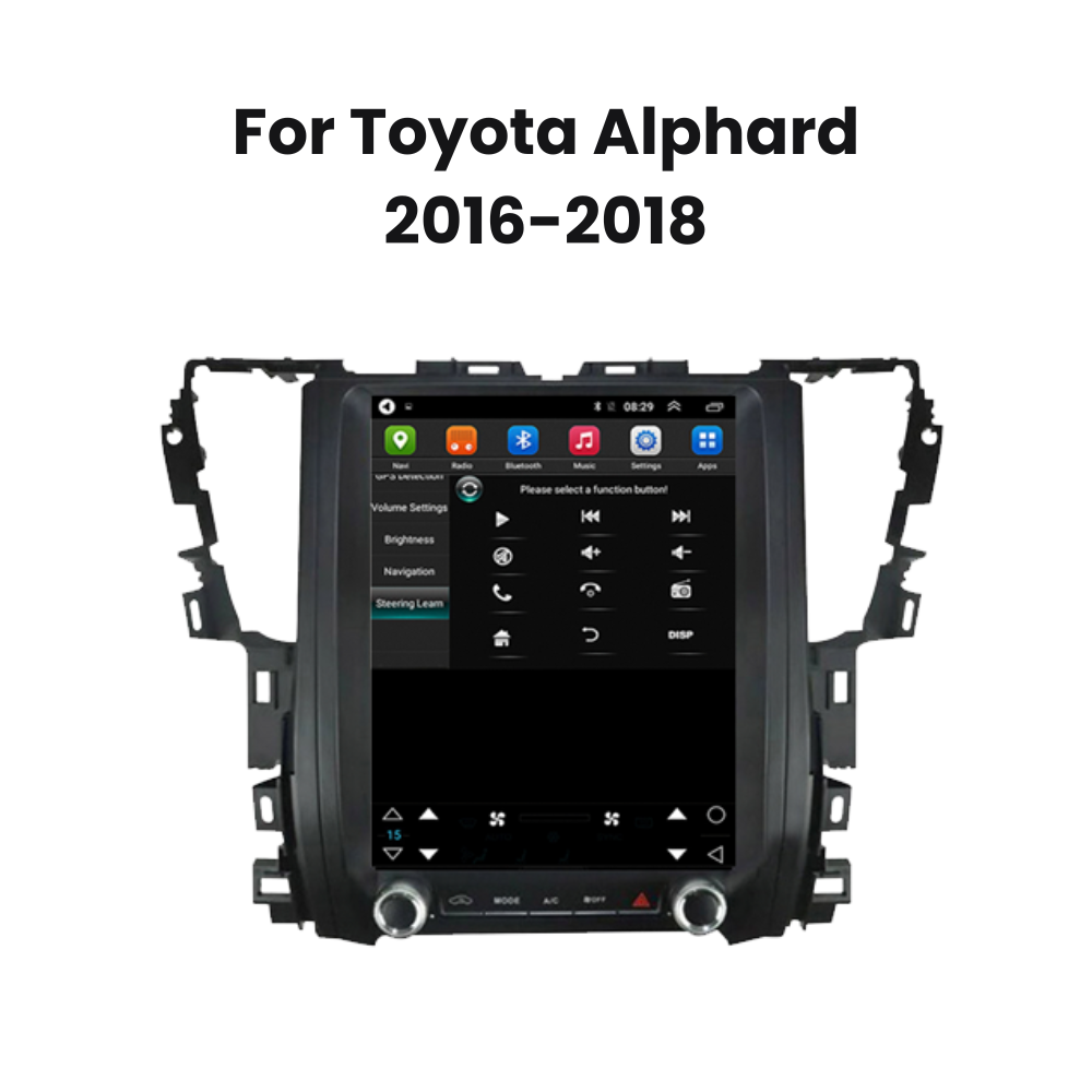 12.1 inch Toyota Alphard Tesla Style Android 12 Car Stereo Head Unit with CarPlay & Android Auto